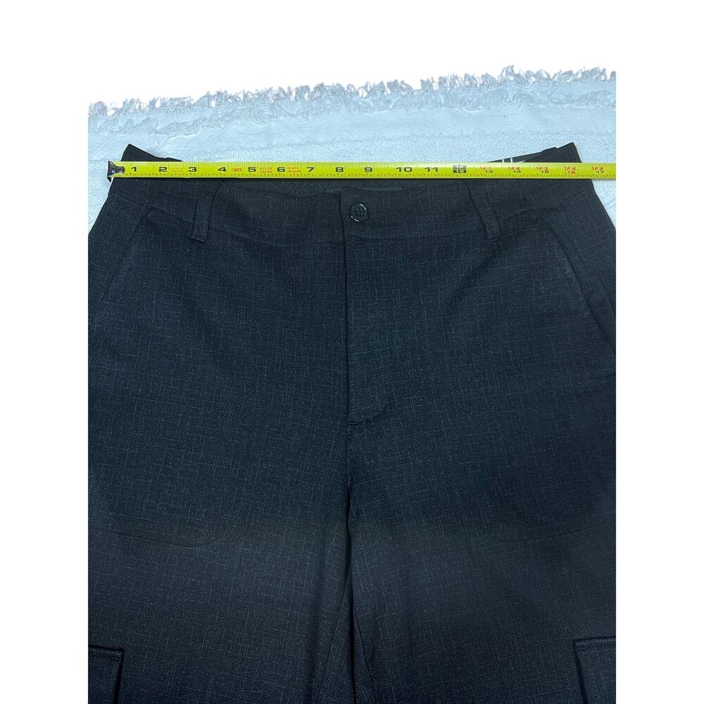 Liverpool Utility Crop Cargo Pants Black Crosshatch | Workwear | Size 12/31 NWT - Picture 6 of 9